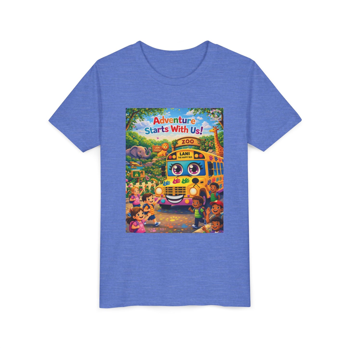 Lani™ Youth Short Sleeve Tee – "Adventure Starts With Us!" Graphic