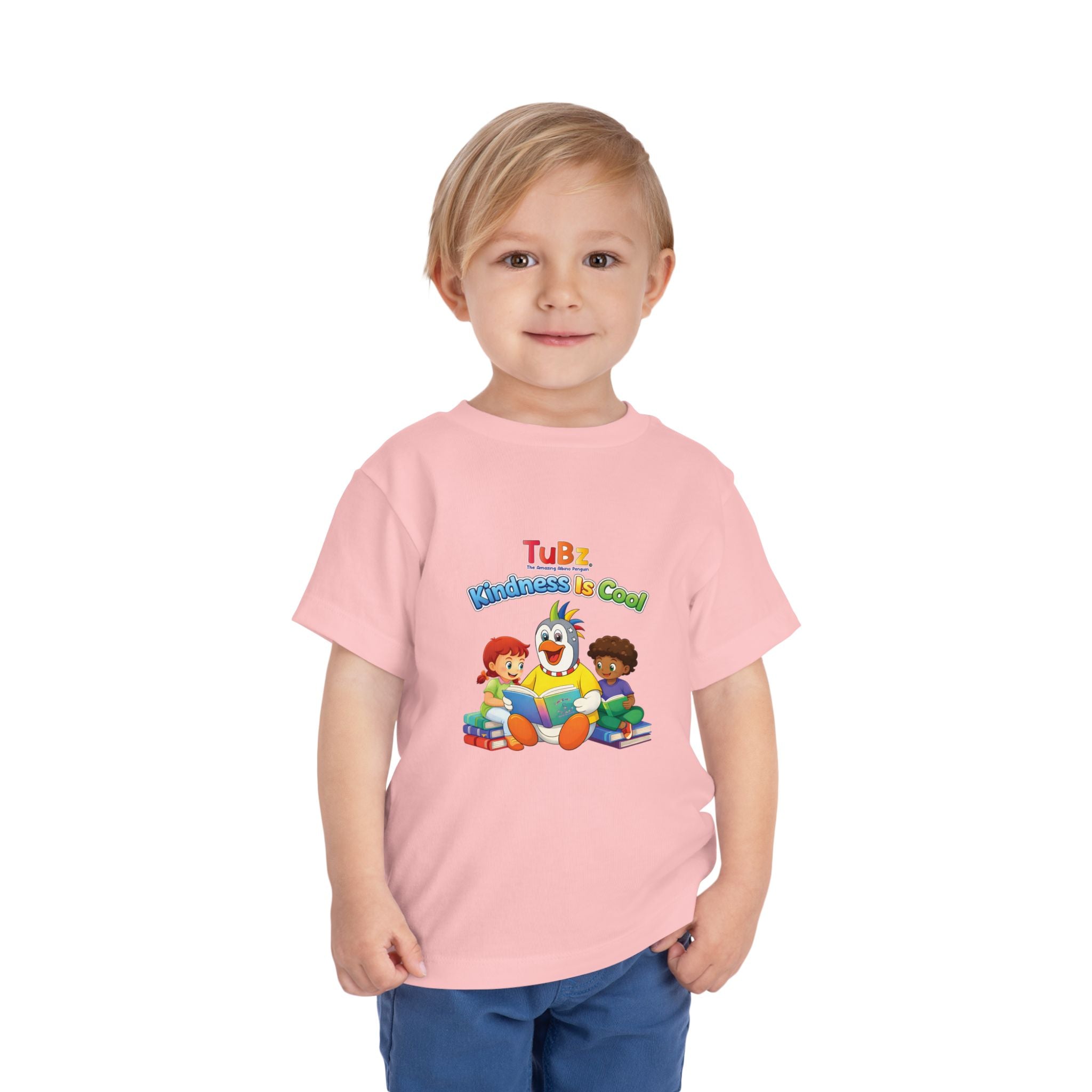 TuBz™ "Kindness Is Cool" Kids T-Shirt - Positive Message Graphic Tee | Smile Universe TuBz4Kidz