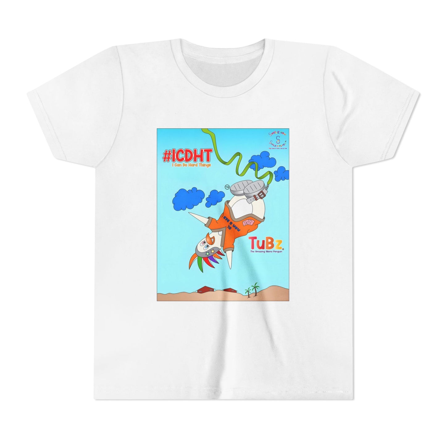TuBz™ "I Can Do Hard Things" Youth T-Shirt - Motivational Kids Graphic Tee