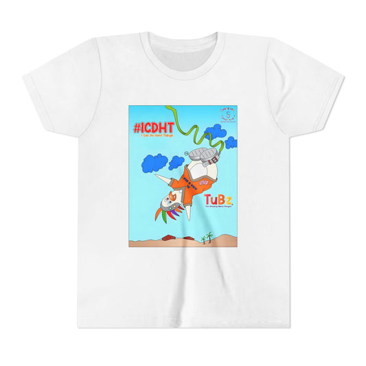 TuBz™ "I Can Do Hard Things" Youth T-Shirt - Motivational Kids Graphic Tee