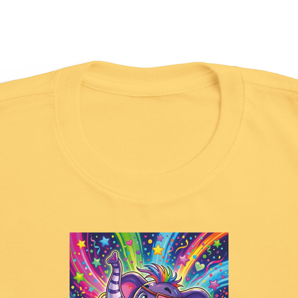 Piklez™ Toddler's Fine Jersey Tee – "Born to Celebrate!" Graphic Shirt | Smile Universe Collection