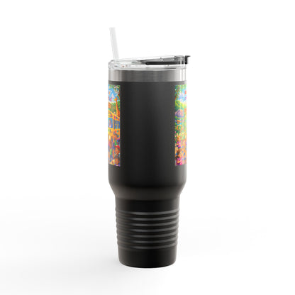 Lani™ 40oz Insulated Travel Mug – "Adventure Starts With Us!" Graphic