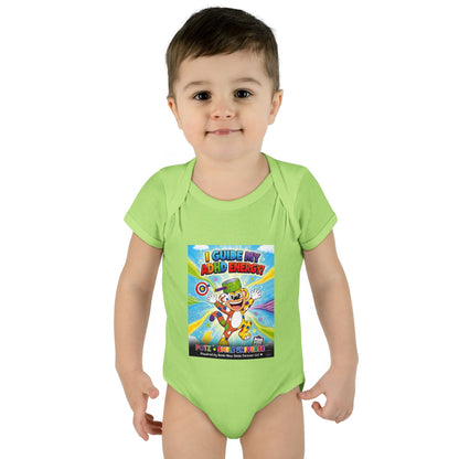 Potz™ Infant Baby Rib Bodysuit – "I Guide My ADHD Energy!" Graphic Onesie | Smile Universe Collection