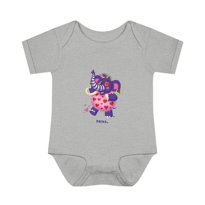 Piklez™ Infant Baby Rib Bodysuit – "Full of Love!" Graphic | Smile Universe Collection