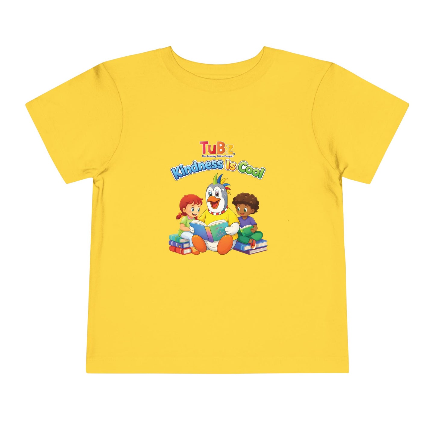TuBz™ "Kindness Is Cool" Kids T-Shirt - Positive Message Graphic Tee | Smile Universe TuBz4Kidz