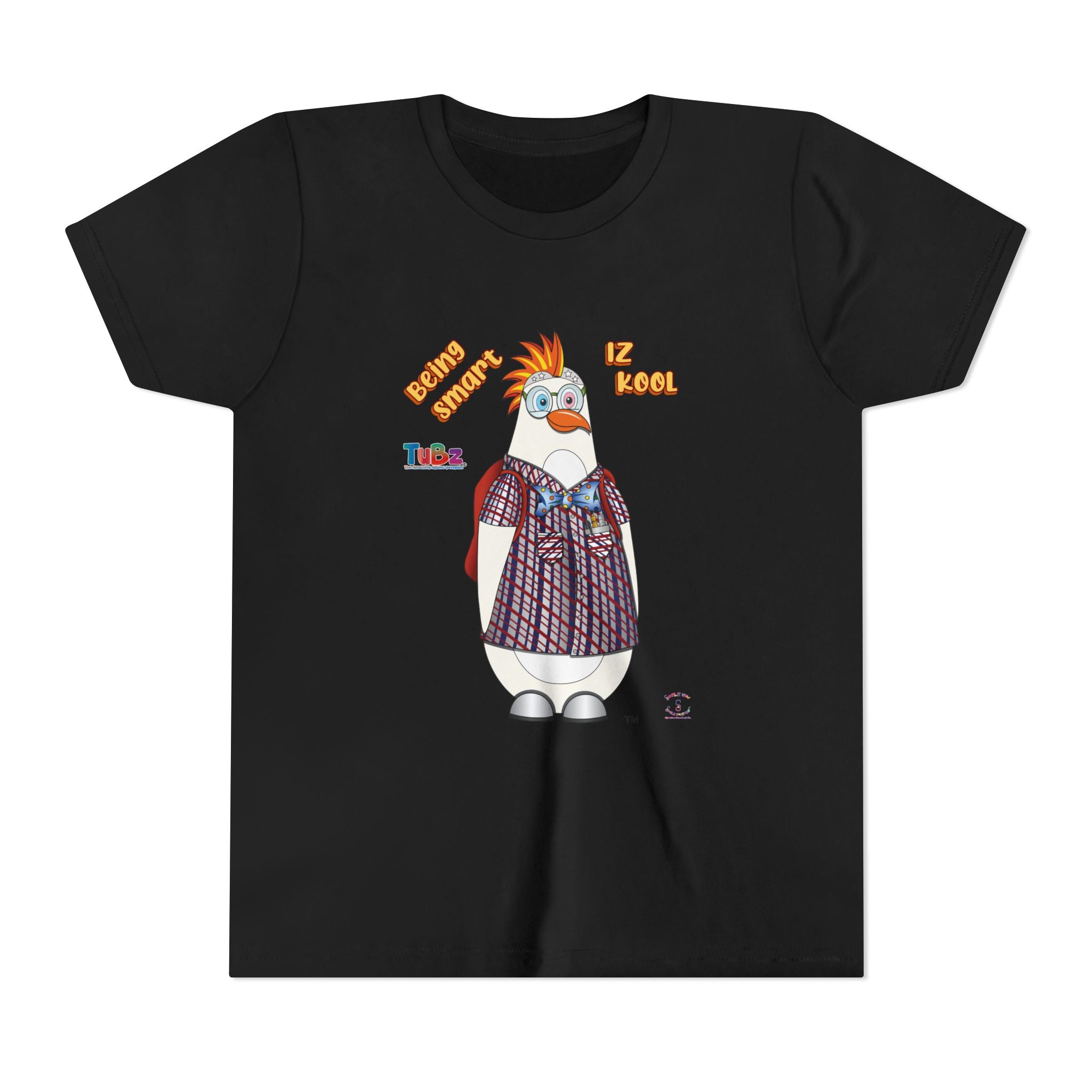 TuBz™ "Being Smart Iz Kool" Youth Graphic T-Shirt - Educational Kids Tee | TuBz4Kidz