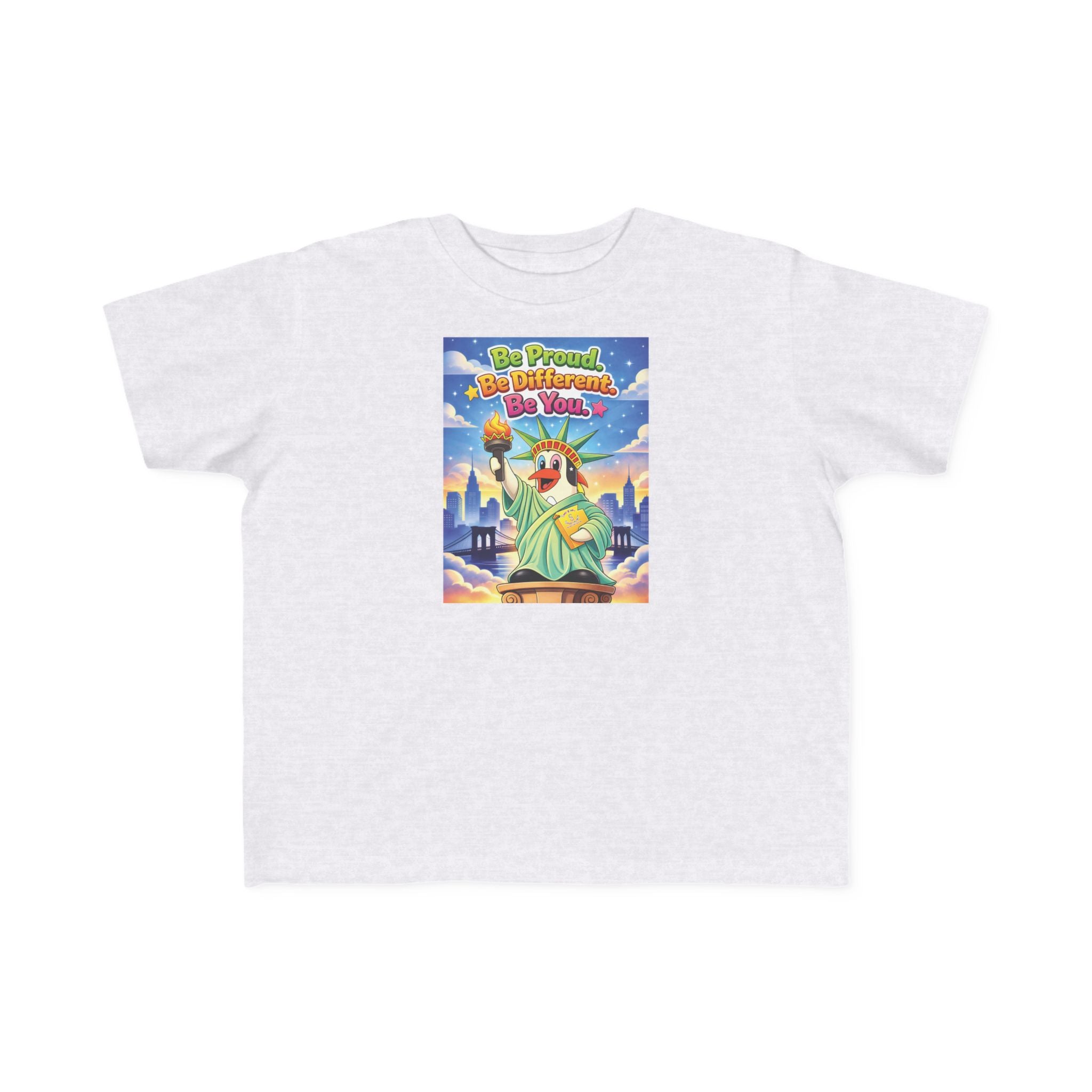 TuBz™ "Be Proud. Be Different. Be You." Kids T-Shirt - Inspirational Graphic Tee