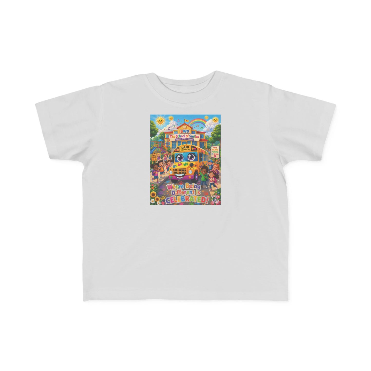 Lani™ Toddler's Fine Jersey Tee – "Where Being Different is CELEBRATED!" Graphic Shirt