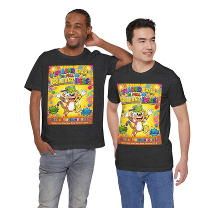 Potz™ Unisex Jersey Short Sleeve Tee – "My ADHD Brain is Full of Brilliant Ideas!" Graphic Tee | Smile Universe Collection