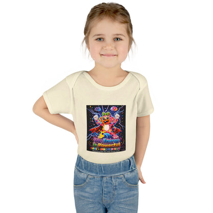 Panz™ Infant Baby Rib Bodysuit – "My Energy is Powerful" Graphic Onesie | Smile Universe Collection