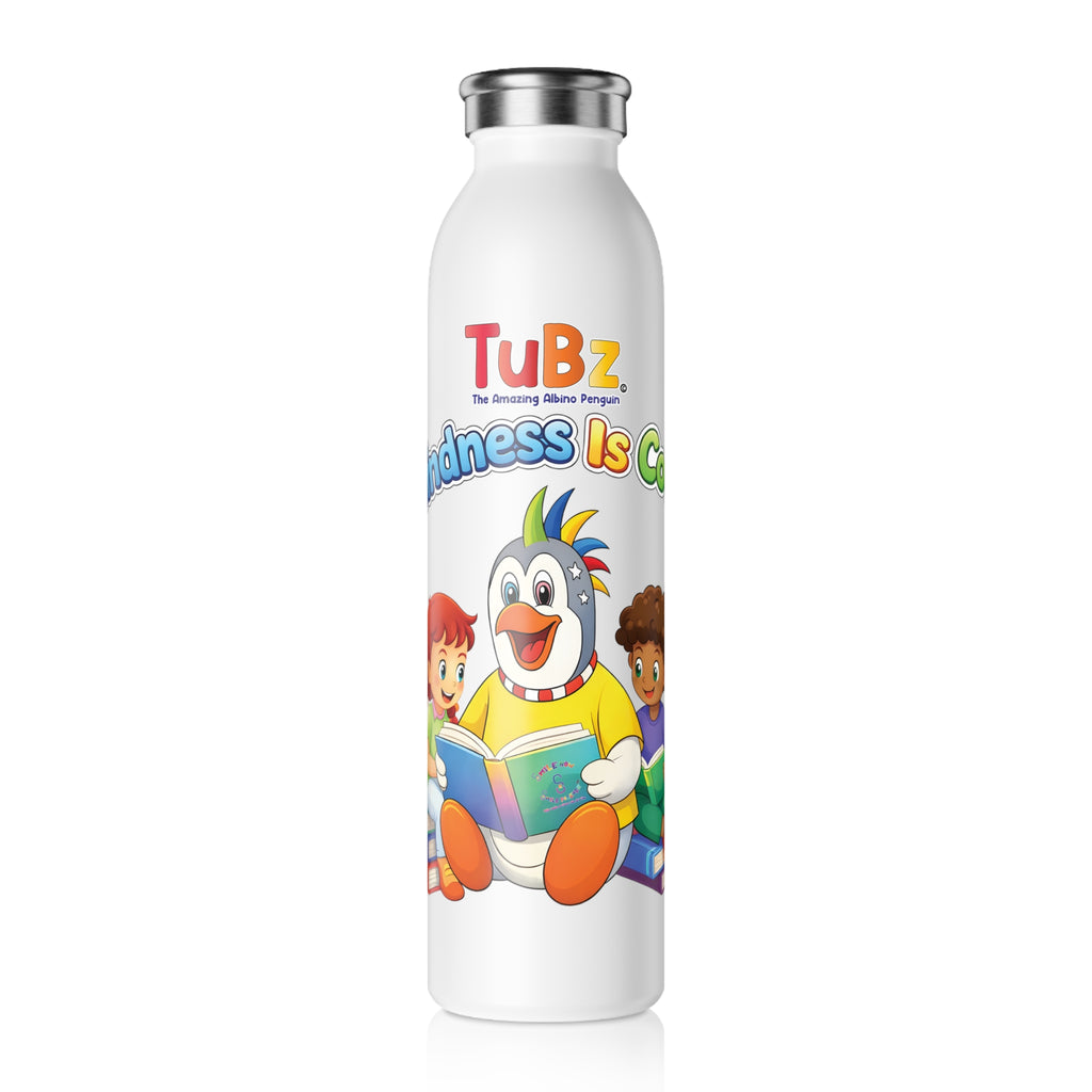 TuBz™ "Kindness Is Cool" Kids Water Bottle - School Hydration Bottle | Smile Universe TuBz4Kidz