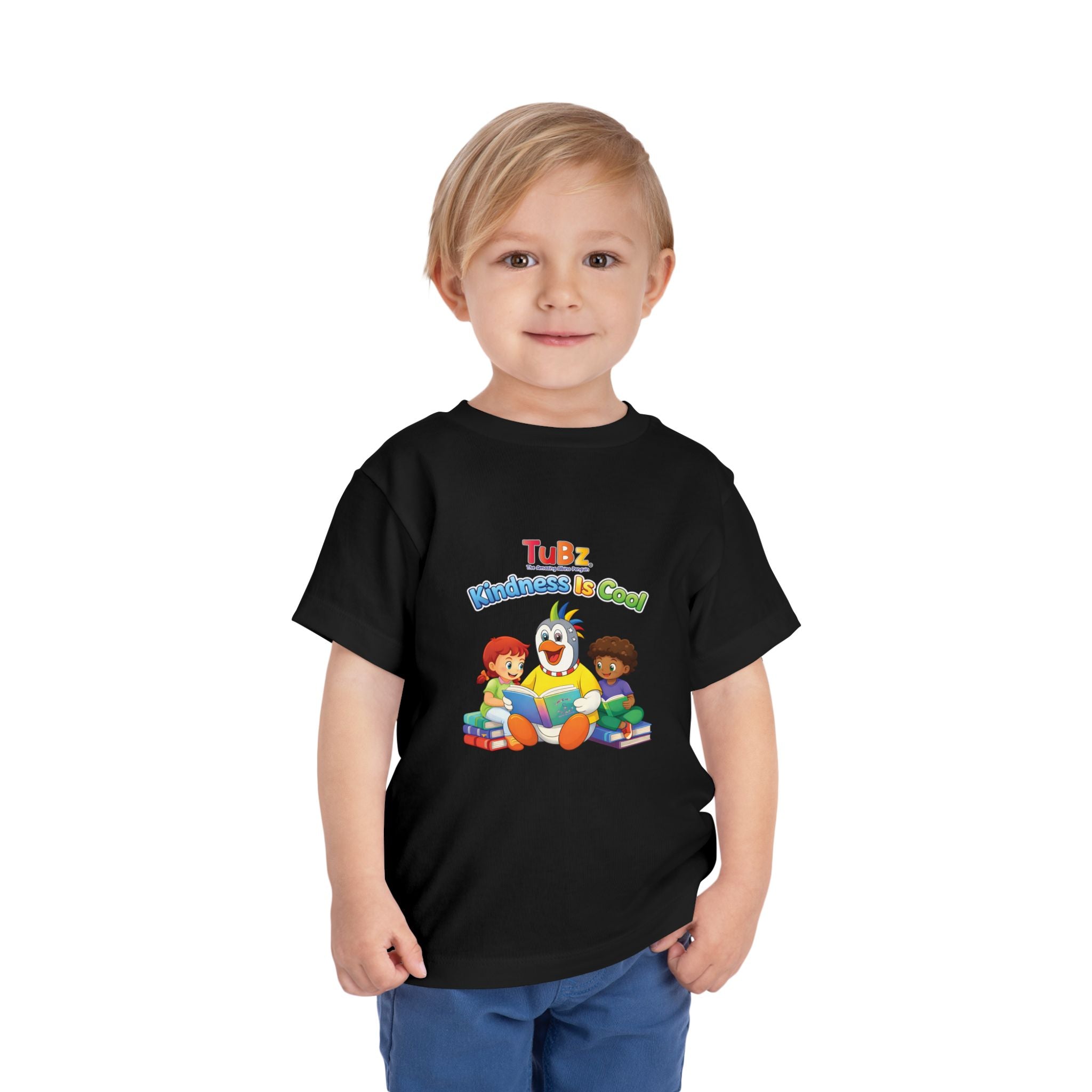 TuBz™ "Kindness Is Cool" Kids T-Shirt - Positive Message Graphic Tee | Smile Universe TuBz4Kidz