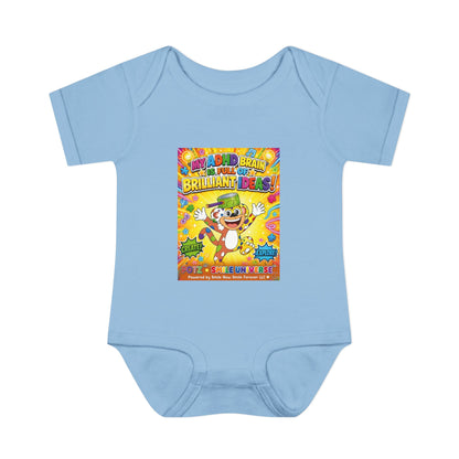 Potz™ Infant Baby Rib Bodysuit – "My ADHD Brain is Full of Brilliant Ideas!" Graphic Onesie | Smile Universe Collection