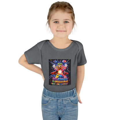 Panz™ Infant Baby Rib Bodysuit – "My Energy is Powerful" Graphic Onesie | Smile Universe Collection
