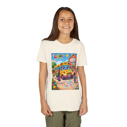 Lani™ Youth Short Sleeve Tee – "Let's Sing Happiness Together!" Graphic