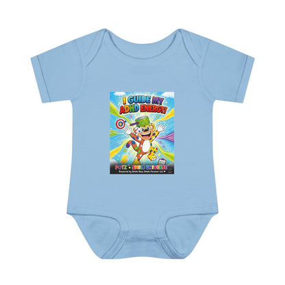 Potz™ Infant Baby Rib Bodysuit – "I Guide My ADHD Energy!" Graphic Onesie | Smile Universe Collection