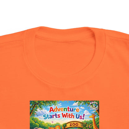 Lani™ Toddler's Fine Jersey Tee – "Adventure Starts With Us!" Graphic