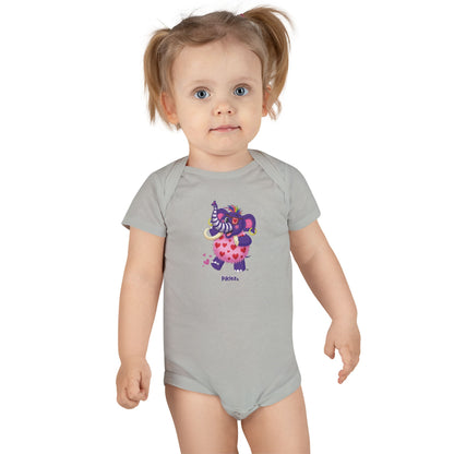 Piklez™ Baby Short Sleeve Onesie® – "Full of Love!" Graphic | Smile Universe Collection