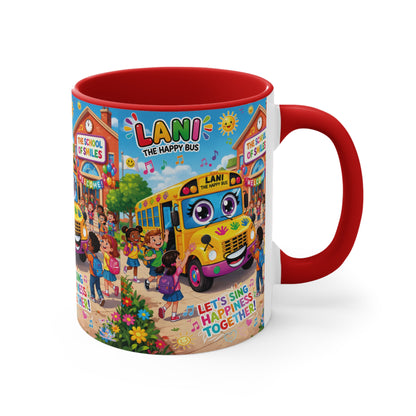 Lani™ Accent Mug – "Let's Sing Happiness Together!" Graphic