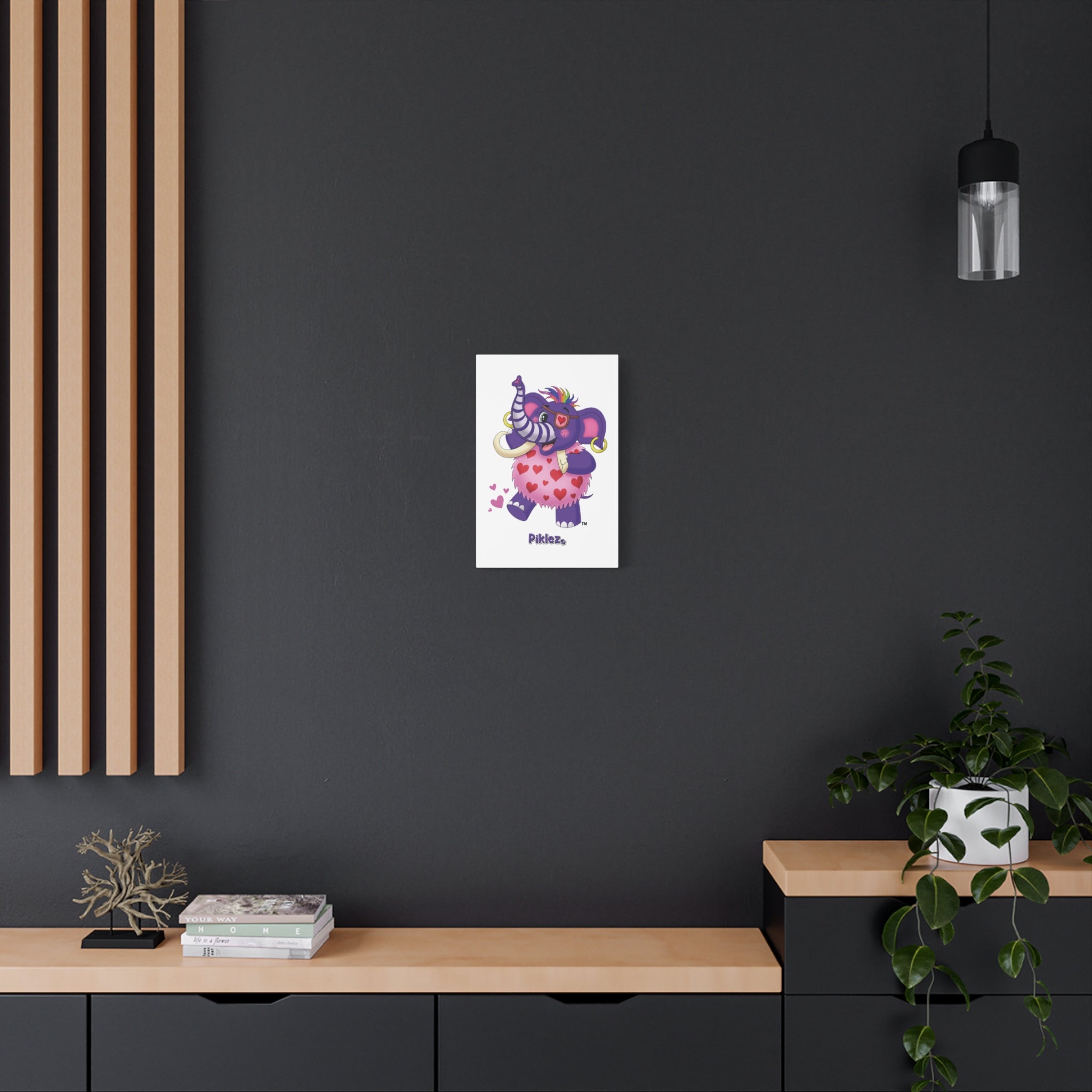 Piklez™ Matte Canvas, Stretched 1.25" – "Full of Love!" Graphic Wall Art | Smile Universe Collection