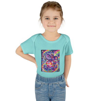 Piklez™ Infant Baby Rib Bodysuit – "Magic Paint!" Graphic | Smile Universe Collection