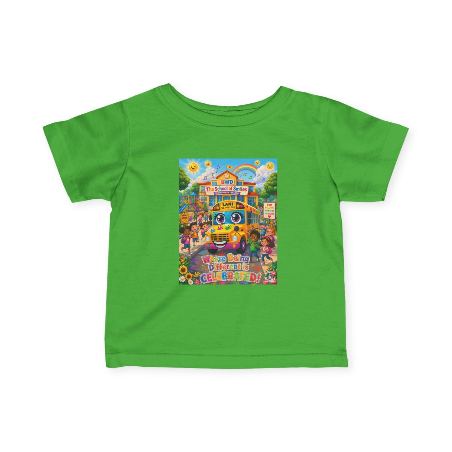 Lani™ Infant Fine Jersey Tee – "Where Being Different is CELEBRATED!" Graphic Shirt