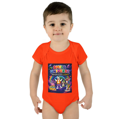 Smile Universe™ Infant Baby Rib Bodysuit – "Where Being Different is CELEBRATED!" Graphic