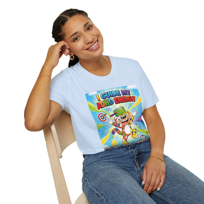 Potz™ Unisex Softstyle T-Shirt – "I Guide My ADHD Energy!" Graphic Tee | Smile Universe Collection