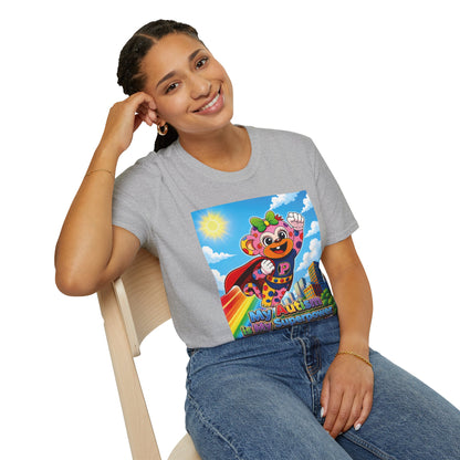 Panz™ Unisex Softstyle T-Shirt – "My Autism is My Superpower" Graphic | Smile Universe Collection