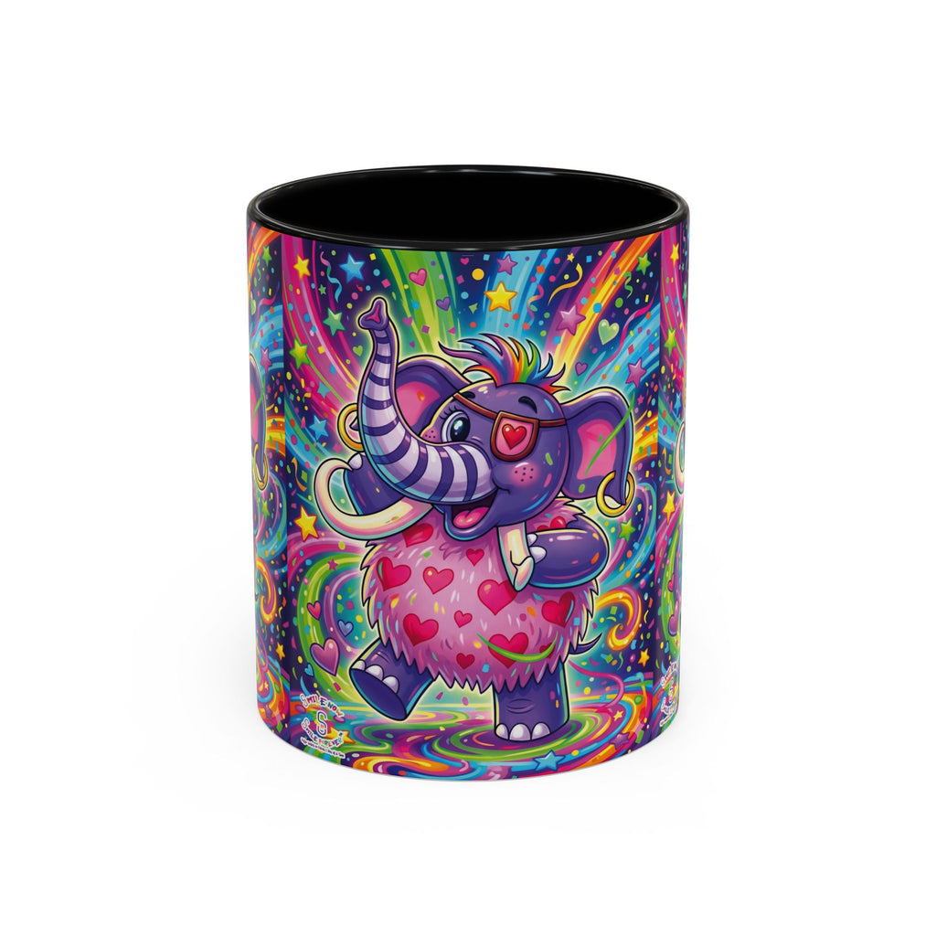 Piklez™ 11oz, 15oz Accent Coffee Mug – "Born to Celebrate!" Graphic | Smile Universe Collection
