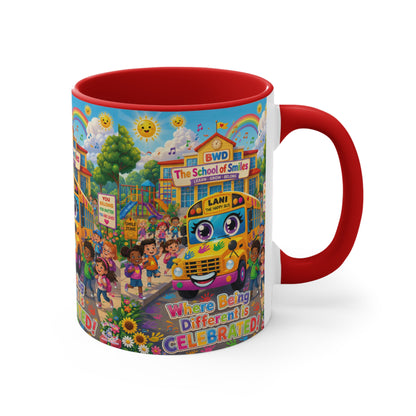 Lani™ Accent Mug – "Where Being Different is CELEBRATED!" Graphic