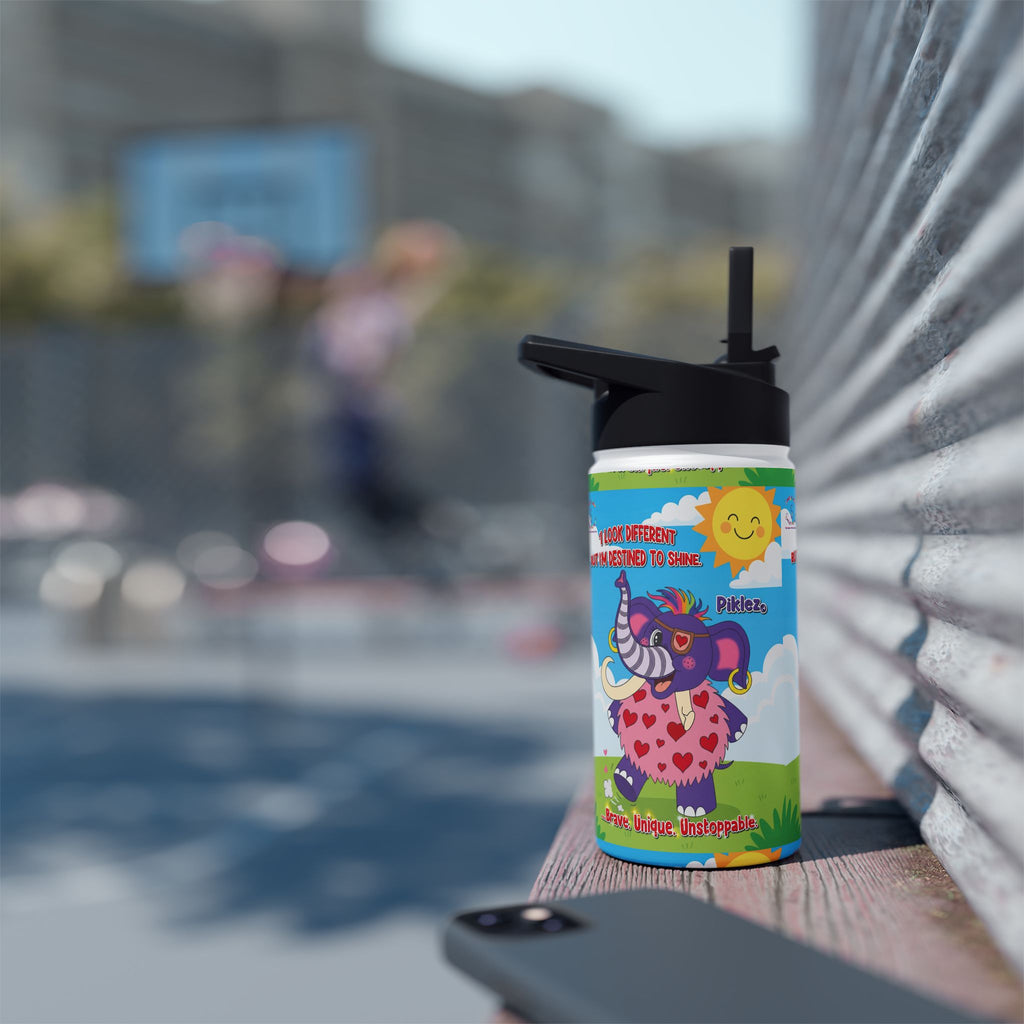 Piklez™ Stainless Steel Water Bottle with Standard Lid – “Destined to Shine” | Smile Universe Collection