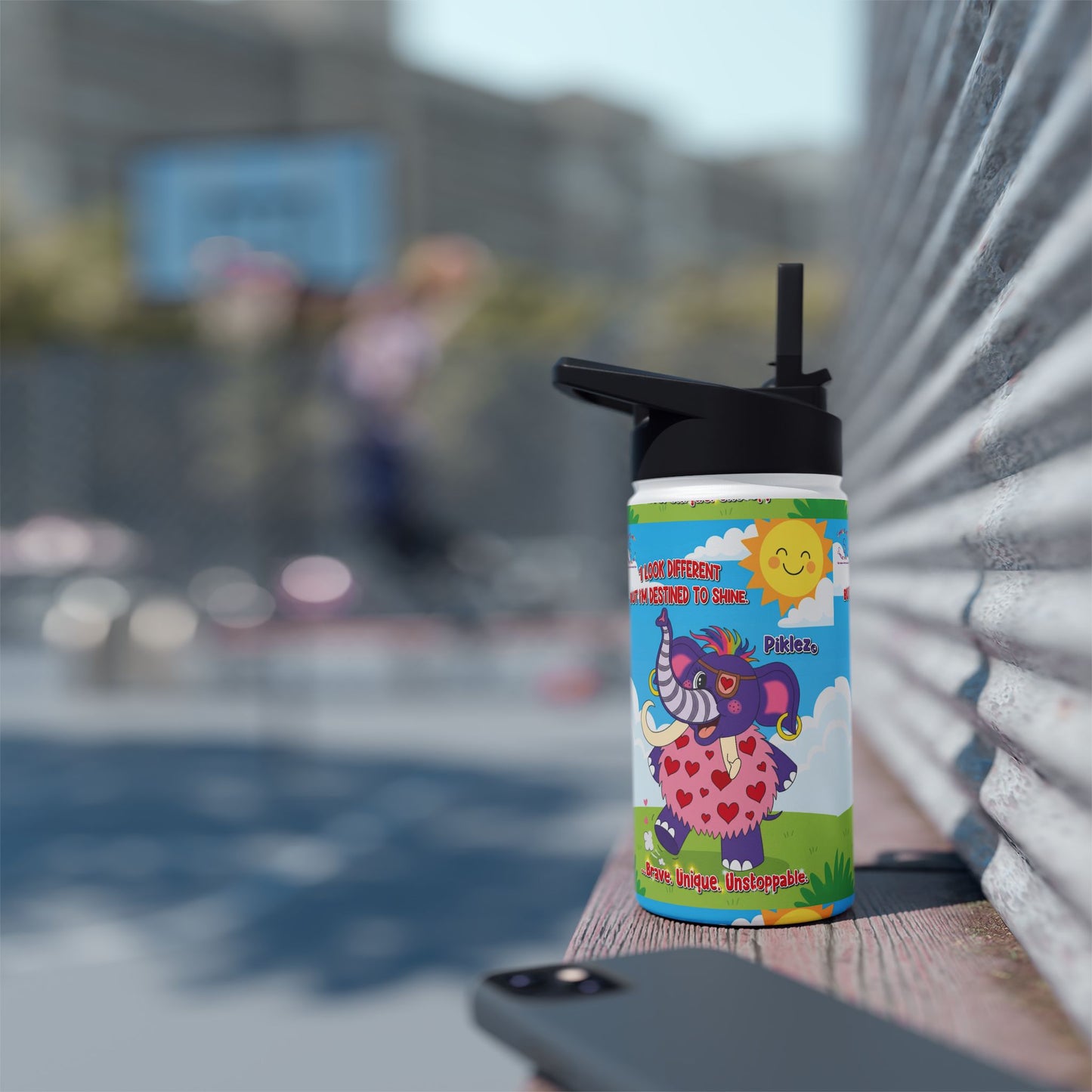 Piklez™ Stainless Steel Water Bottle with Standard Lid – “Destined to Shine” | Smile Universe Collection