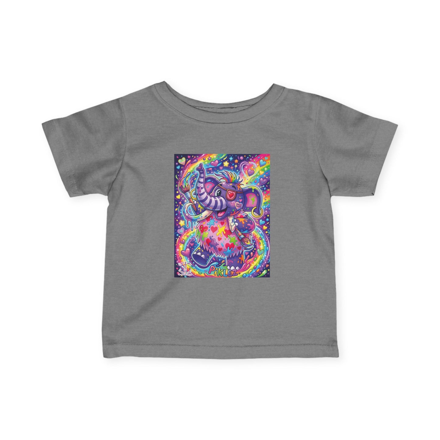 Piklez™ Infant Fine Jersey Tee – "Magic Paint!" Graphic Shirt | Smile Universe Collection
