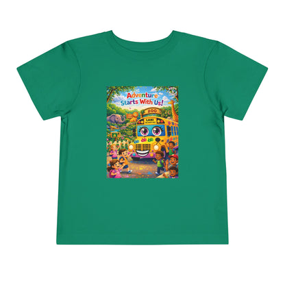 Lani™ Toddler Short Sleeve Tee – "Adventure Starts With Us!" Graphic