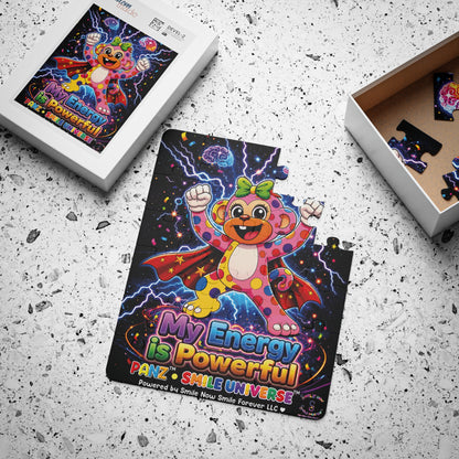 Panz™ Kids' Puzzle 30-Piece – "My Energy is Powerful" Graphic Puzzle | Smile Universe Collection