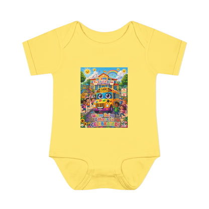 Lani™ Infant Baby Rib Bodysuit – "Where Being Different is CELEBRATED!" Graphic