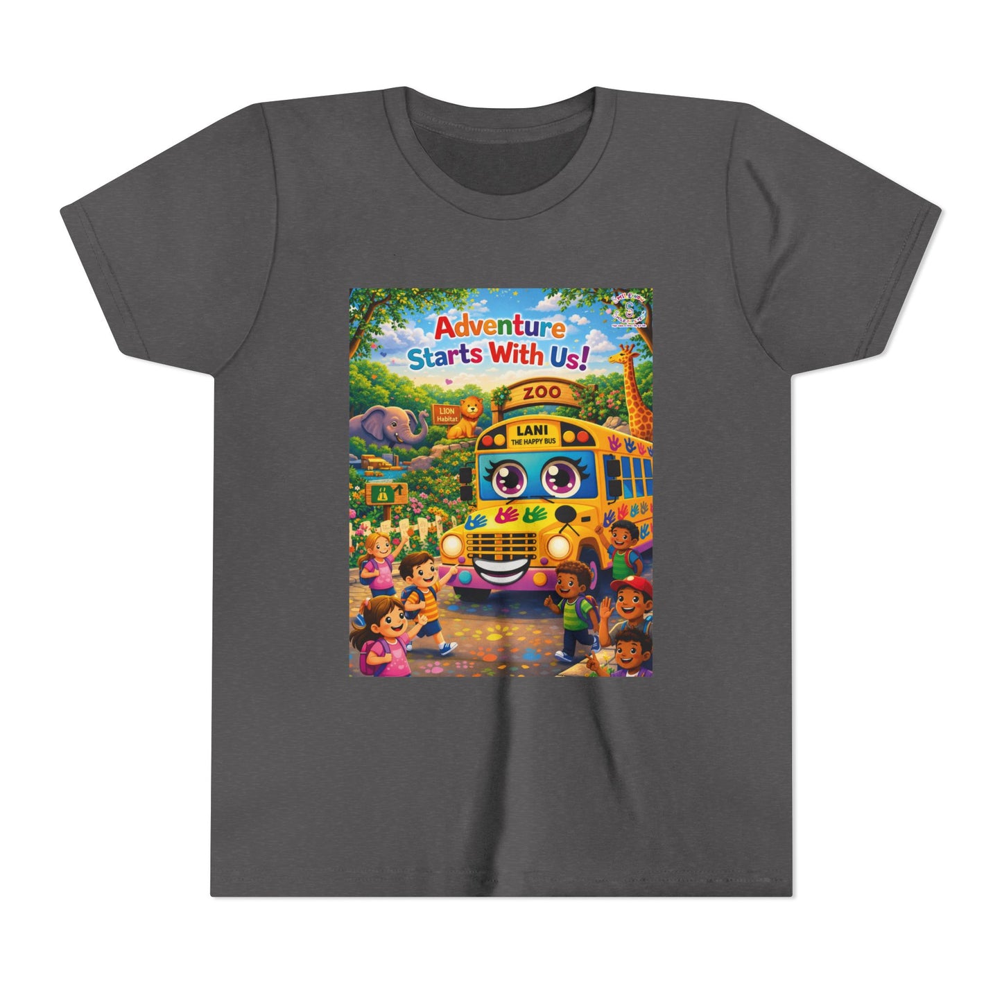 Lani™ Youth Short Sleeve Tee – "Adventure Starts With Us!" Graphic