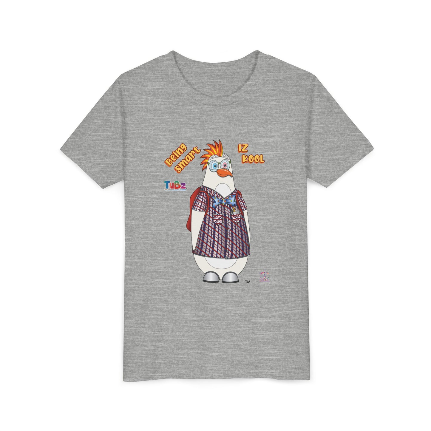 TuBz™ "Being Smart Iz Kool" Youth Graphic T-Shirt - Educational Kids Tee | TuBz4Kidz