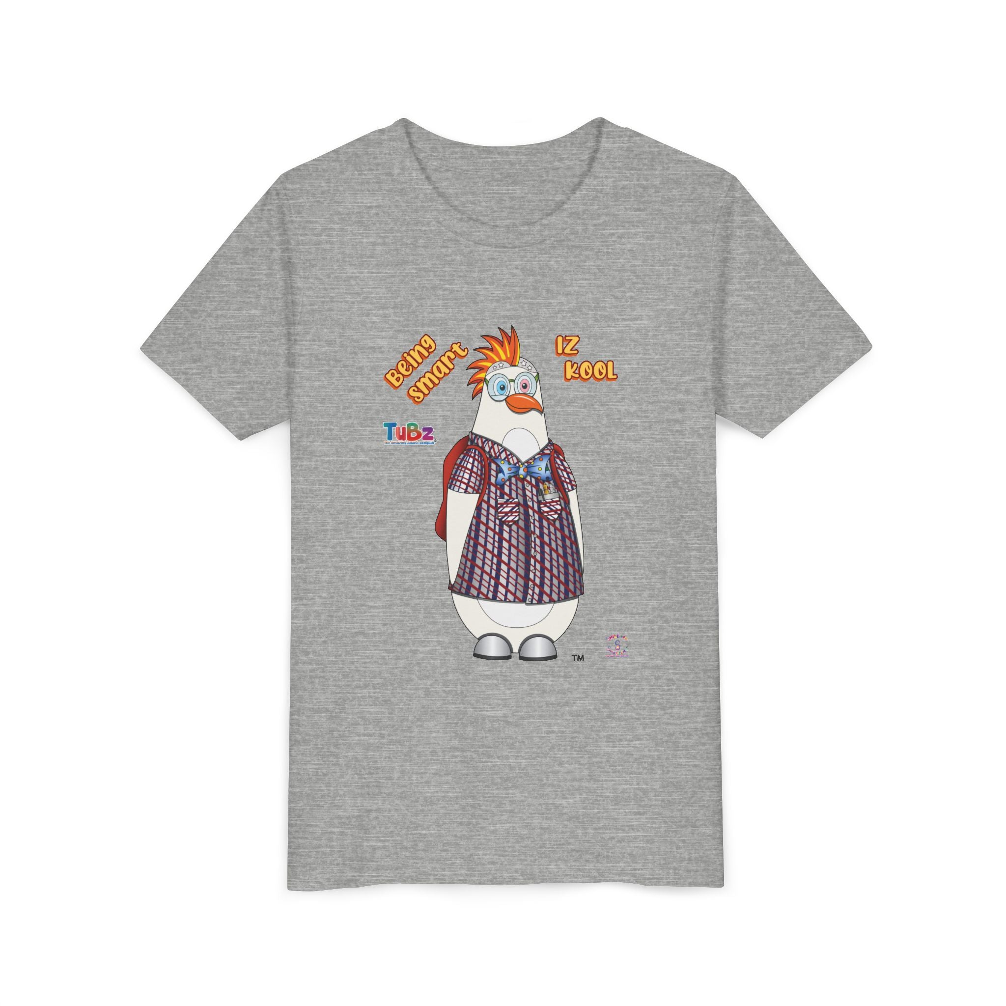 TuBz™ "Being Smart Iz Kool" Youth Graphic T-Shirt - Educational Kids Tee | TuBz4Kidz