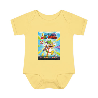 Potz™ Infant Baby Rib Bodysuit – "I Guide My ADHD Energy!" Graphic Onesie | Smile Universe Collection