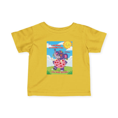 Piklez™ Infant Fine Jersey Tee – “Destined to Shine” Baby Shirt | Smile Universe Piklez Collection