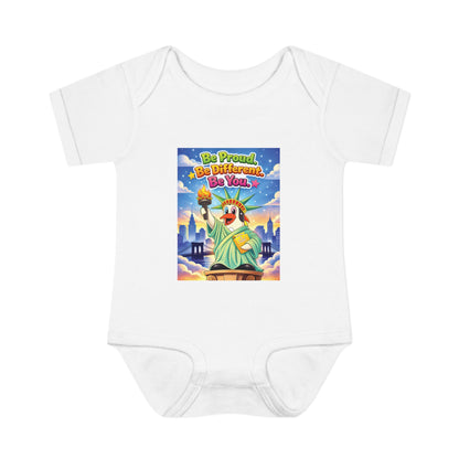 TuBz™ "Be Proud. Be Different. Be You." Infant Bodysuit - Inspirational Baby Onesie