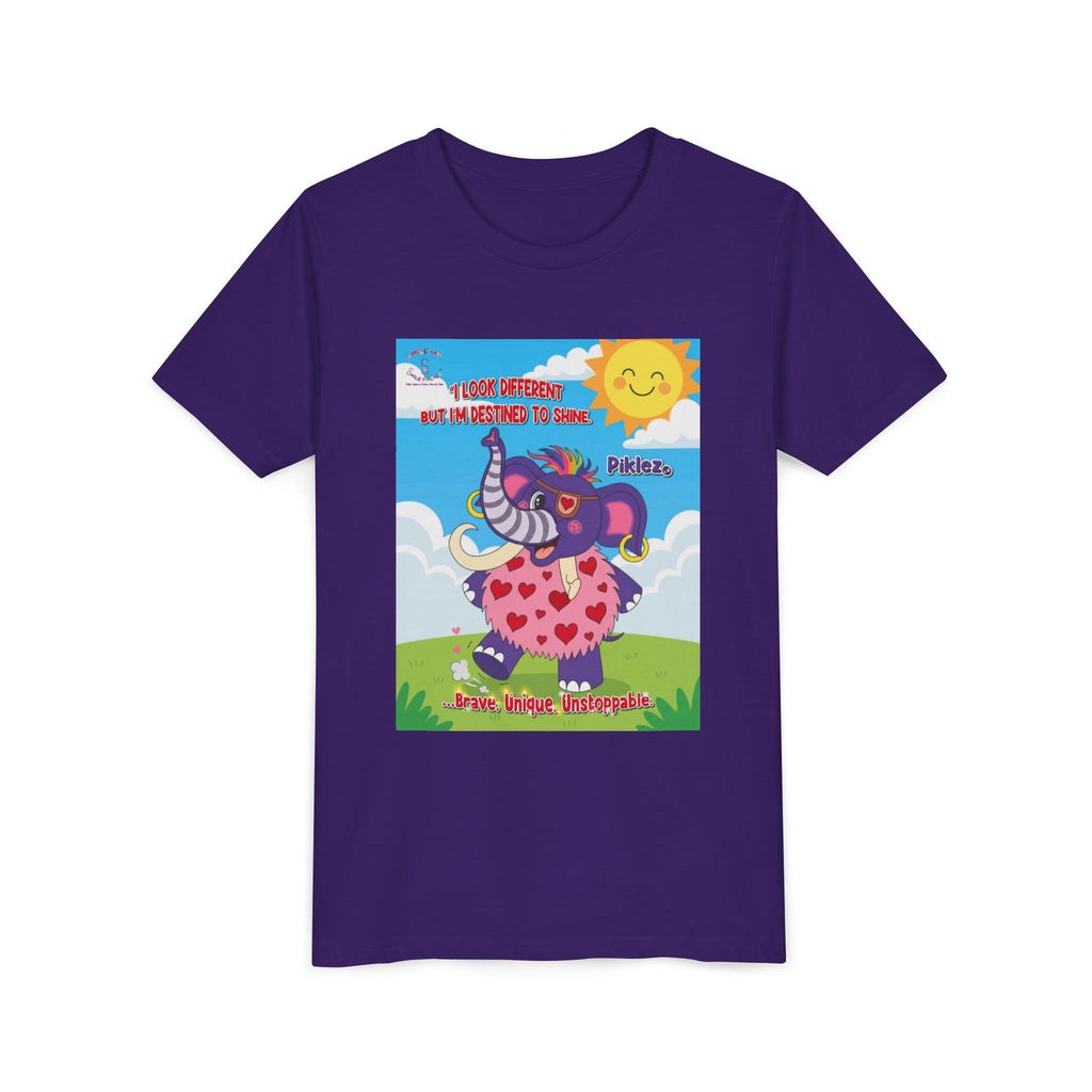 Piklez™ Kids T-Shirt Youth Tee – “Destined to Shine” Graphic Tee | Smile Universe Collection