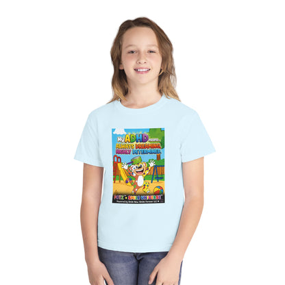 Potz™ Youth Midweight Tee – "My ADHD Means Always Dreaming, Highly Determined" Graphic Tee | Smile Universe Collection
