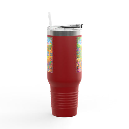 Lani™ 40oz Insulated Travel Mug – "Adventure Starts With Us!" Graphic