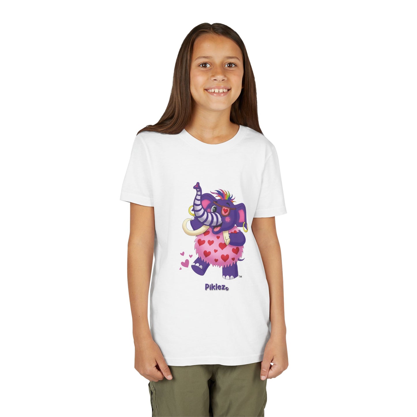 Piklez™ Youth Short Sleeve Tee – "Full of Love!" Graphic Shirt | Smile Universe Collection