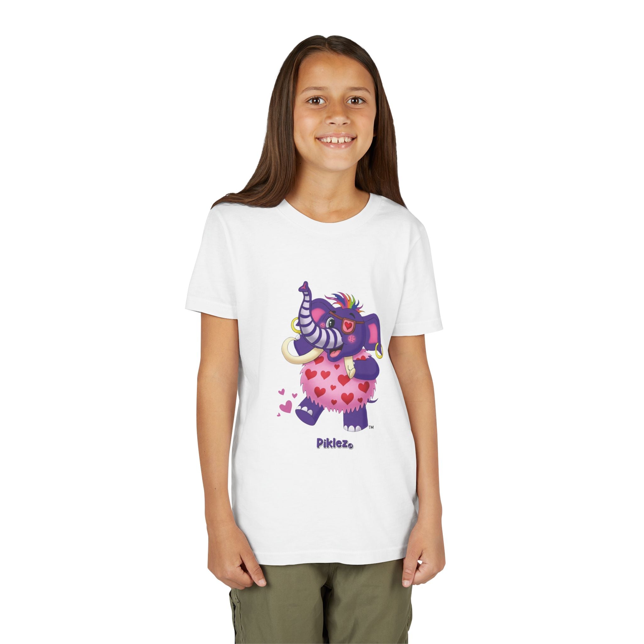 Piklez™ Youth Short Sleeve Tee – "Full of Love!" Graphic Shirt | Smile Universe Collection