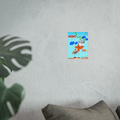 TuBz™ "I Can Do Hard Things" Fine Art Poster - Premium Inspirational Wall Decor for Kids