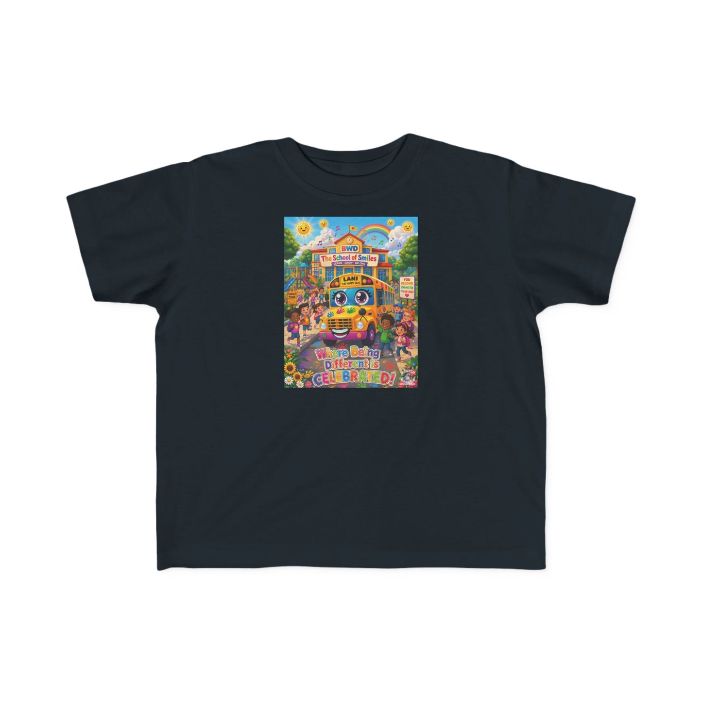 Lani™ Toddler's Fine Jersey Tee – "Where Being Different is CELEBRATED!" Graphic Shirt